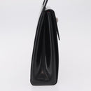 Christian Dior Shoulder Bag Patent Black Silver Auth gh2387-5