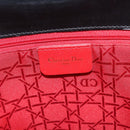 Christian Dior Canage Hand Bag Nylon Black Gold Tone Auth gh2390-16