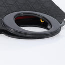 Christian Dior Canage Hand Bag Nylon Black Gold Tone Auth gh2390-7