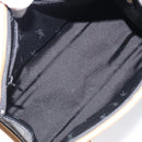 SAINT LAURENT Hand Bag Leather Black Beige Auth gh2393-18