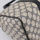 GUCCI GG Supreme Sherry Line Hand Bag PVC Navy Gold Tone 40 3842 Auth gh2396-16