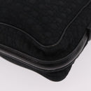 Christian Dior Canage Shoulder Bag Nylon Black Gold Tone Auth gh2397-16