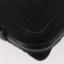Christian Dior Canage Shoulder Bag Nylon Black Gold Tone Auth gh2397-17