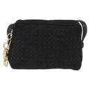 Christian Dior Canage Shoulder Bag Nylon Black Gold Tone Auth gh2397-13