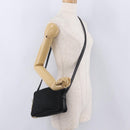 Christian Dior Canage Shoulder Bag Nylon Black Gold Tone Auth gh2397-24