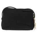 Christian Dior Canage Shoulder Bag Nylon Black Gold Tone Auth gh2397-2