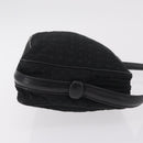 Christian Dior Canage Shoulder Bag Nylon Black Gold Tone Auth gh2397-3
