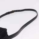 Christian Dior Canage Shoulder Bag Nylon Black Gold Tone Auth gh2397-14
