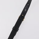Christian Dior Canage Shoulder Bag Nylon Black Gold Tone Auth gh2397-15