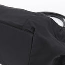 Salvatore Ferragamo Vala Tote Bag Nylon Black Gold Tone Auth gh2398A-12