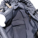 Salvatore Ferragamo Vala Tote Bag Nylon Black Gold Tone Auth gh2398A-18