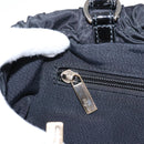 Salvatore Ferragamo Vala Tote Bag Nylon Black Gold Tone Auth gh2398A-19