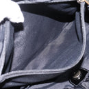 Salvatore Ferragamo Vala Tote Bag Nylon Black Gold Tone Auth gh2398A-23