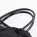 Salvatore Ferragamo Vala Tote Bag Nylon Black Gold Tone Auth gh2398A-8