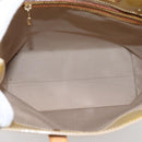 LOUIS VUITTON Monogram Vernis Reade MM Hand Bag Beige M91141 LV Auth gh2399-11