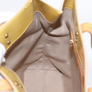 LOUIS VUITTON Monogram Vernis Reade MM Hand Bag Beige M91141 LV Auth gh2399-19
