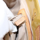 LOUIS VUITTON Monogram Vernis Reade MM Hand Bag Beige M91141 LV Auth gh2399-12