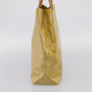 LOUIS VUITTON Monogram Vernis Reade MM Hand Bag Beige M91141 LV Auth gh2399-4