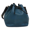 LOUIS VUITTON Epi Petit Noe Shoulder Bag Bicolor Black Blue M44152 Auth gh240-1