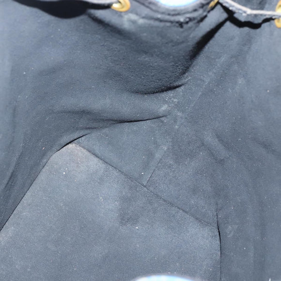 LOUIS VUITTON Epi Petit Noe Shoulder Bag Bicolor Black Blue M44152 Auth gh240