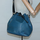 LOUIS VUITTON Epi Petit Noe Shoulder Bag Bicolor Black Blue M44152 Auth gh240-20