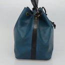 LOUIS VUITTON Epi Petit Noe Shoulder Bag Bicolor Black Blue M44152 Auth gh240-3