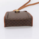CELINE Macadam Shoulder Bag PVC Brown Gold Tone Auth gh2400-5