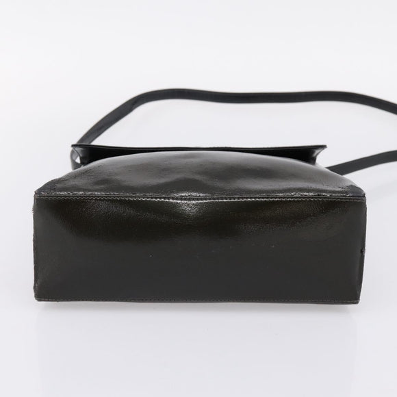 LOEWE Velazquez Hand Bag Leather 2way Green Silver Auth gh2401
