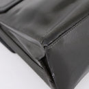 LOEWE Velazquez Hand Bag Leather 2way Green Silver Auth gh2401-15
