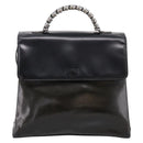 LOEWE Velazquez Hand Bag Leather 2way Green Silver Auth gh2401-2