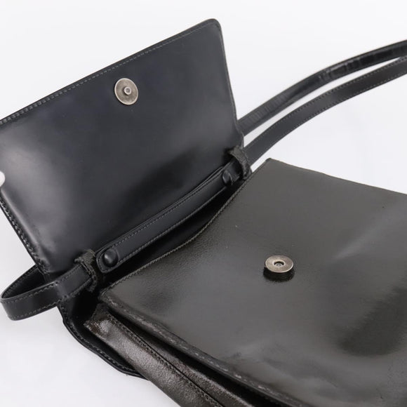 LOEWE Velazquez Hand Bag Leather 2way Green Silver Auth gh2401