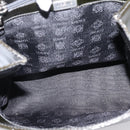 LOEWE Velazquez Hand Bag Leather 2way Green Silver Auth gh2401-23