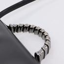 LOEWE Velazquez Hand Bag Leather 2way Green Silver Auth gh2401-8