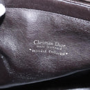 Christian Dior Trotter Canvas Hand Bag Brown Gold Tone Auth gh2402-19