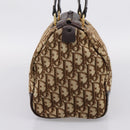 Christian Dior Trotter Canvas Hand Bag Brown Gold Tone Auth gh2402-4