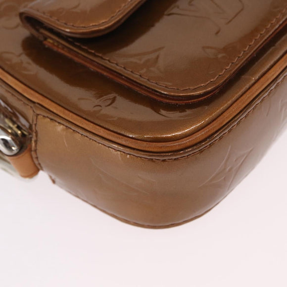 LOUIS VUITTON Monogram Vernis Christy MM Shoulder Bag Bronze M91109 Auth gh2403