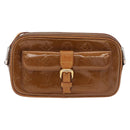 LOUIS VUITTON Monogram Vernis Christy MM Shoulder Bag Bronze M91109 Auth gh2403-2