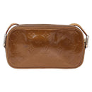 LOUIS VUITTON Monogram Vernis Christy MM Shoulder Bag Bronze M91109 Auth gh2403-3