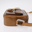 LOUIS VUITTON Monogram Vernis Christy MM Shoulder Bag Bronze M91109 Auth gh2403-5