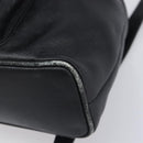 GUCCI Bamboo Backpack Leather Black Gold Tone 003 2034 0030 Auth gh2404-9