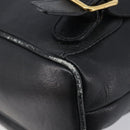 GUCCI Bamboo Backpack Leather Black Gold Tone 003 2034 0030 Auth gh2404-17