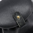 GUCCI Bamboo Backpack Leather Black Gold Tone 003 2034 0030 Auth gh2404-20