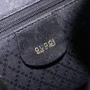GUCCI Bamboo Backpack Leather Black Gold Tone 003 2034 0030 Auth gh2404-24