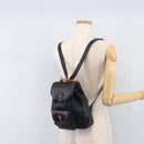 GUCCI Bamboo Backpack Leather Black Gold Tone 003 2034 0030 Auth gh2404-30