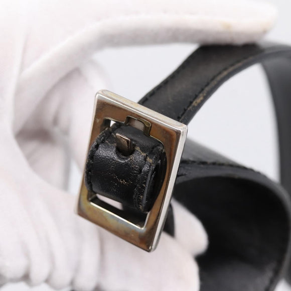 GUCCI GG Canvas Jackie Hand Bag Black 001 3735 Auth gh2405