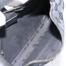GUCCI GG Canvas Jackie Hand Bag Black 001 3735 Auth gh2405-11
