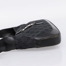 GUCCI GG Canvas Jackie Hand Bag Black 001 3735 Auth gh2405-3