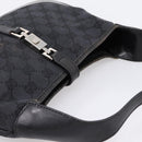GUCCI GG Canvas Jackie Hand Bag Black 001 3735 Auth gh2405-6