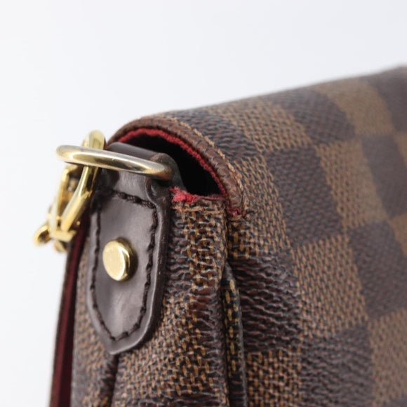 LOUIS VUITTON Damier Ebene Favorit MM Shoulder Bag M41129 LV Auth gh2407