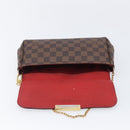 LOUIS VUITTON Damier Ebene Favorit MM Shoulder Bag M41129 LV Auth gh2407-21